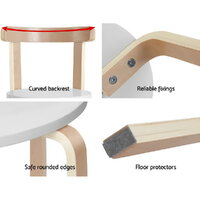 Keezi 3PCS Kids Table and Chairs Set Activity Toy Play Desk thumbnail
