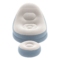 Bestway Inflatable Air Chair Seat Couch Lazy Sofa Lounge Ottoman Purple/Blue thumbnail