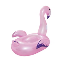 Bestway Kids Flamingo Rider Ride On Float Floating Seat Pool Lounger 1.27Mx1.27M thumbnail