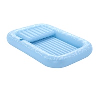 Bestway Float Floating Seat Pool Lounger Inflatable Lounge Chair Bed Pillow Cup Holder 2.03MX1.37M thumbnail