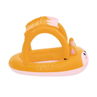 Bestway Kids Inflatable Fox Swim Float Floating Seat Canopy Pool Toys 94x66CM thumbnail