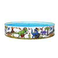 Bestway Kids Pool 183x38cm Round Above Ground Rigid Swimming Pools Dinosaur 946L thumbnail