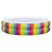 Bestway Kids Inflatable Round Pool Above Ground Cup Holder Rainbow 206x206x51cm thumbnail