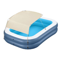 Bestway Kids Inflatable Pool Above Ground Splash Pool with Sunshade 254x178cm thumbnail