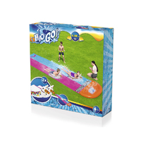 Bestway Water Slide Slip Kids 488cm Dual Slides Splash Pad thumbnail