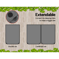 Weisshorn Self Inflating Mattress 10CM Camping Sleeping Mat Air Double Grey thumbnail