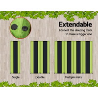 Weisshorn Self Inflating Mattress Camping Sleeping Mat Air Bed Pad Double Green thumbnail