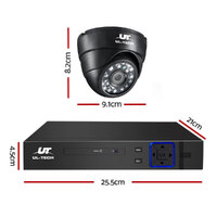 UL-tech CCTV Security System 4CH DVR 4 Cameras 1080p thumbnail