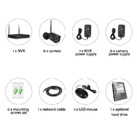 UL-tech CCTV Wireless Security Camera System 8CH Home Outdoor WIFI 6 Square Cameras Kit 1TB thumbnail