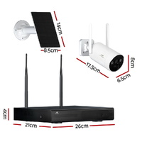 UL-tech Wireless Solar CCTV Security Cameras 4MP 8CH NVR thumbnail