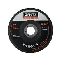 Giantz 100 PCS Zirconia Sanding Flap Disc 5" 125mm 80Grit Angle Grinding Wheel thumbnail
