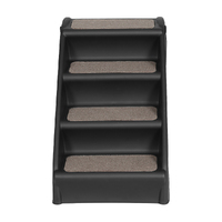 i.Pet Dog Ramp Steps For Bed Sofa Car Pet Stairs Ladder Portable Foldable Black thumbnail