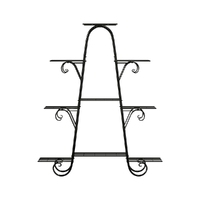 Artiss Plant Stand 9 Tier Metal Flower Pot Shelf Black thumbnail