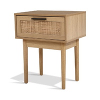 Artiss Bedside Tables Side Table Rattan Drawers Nightstand thumbnail