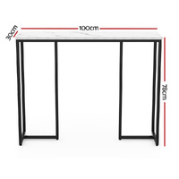 Artiss Console Table Marble Effect Frenisha thumbnail