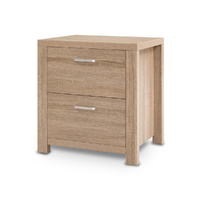 Artiss Bedside Table 2 Drawers - MAXI Pine thumbnail