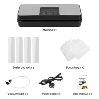 Devanti Food Vacuum Sealer Machine Auto Seal Cutter 5 Modes Storage Bags 4 Rolls thumbnail