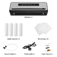 Devanti Food Vacuum Sealer Machine Sealing Cutter 5 Modes Storage Bags 4 Rolls thumbnail