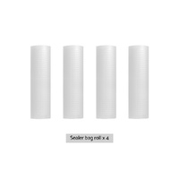 4 Rolls Food Vacuum Sealer Bags Storage Saver Heat Sealing Bag Pack 25CMX6M thumbnail