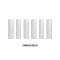 6 Rolls Food Vacuum Sealer Bags Storage Saver Heat Sealing Bag Pack 25CMX6M thumbnail