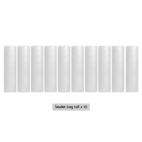 10 Rolls Food Vacuum Sealer Bags Storage Saver Heat Sealing Bag Pack 25CMX6M thumbnail