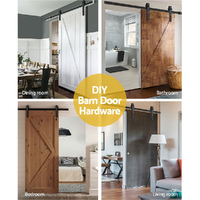 Cefito Sliding Barn Door Hardware Track Set 2.44m thumbnail
