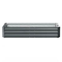 Green Fingers Garden Bed 180x90cm Planter Box Raised Container Galvanised Steel thumbnail