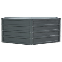Green Fingers 2x Garden Bed 130x130x46cm Planter Box Raised Container Galvanised thumbnail