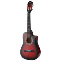 Alpha 34 Inch Classical Guitar Wooden Body Nylon String w/ Stand Beignner Red thumbnail
