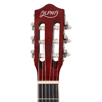 Alpha 39 Inch Classical Guitar Wooden Body Nylon String Beginner Gift Sunburst thumbnail