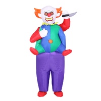 Inflatable Clown Costume Adult Suit Blow Up Party Fancy Dress Halloween Cosplay thumbnail