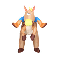 Inflatable Cowboy Costume Adult Suit Blow Up Party Fancy Dress Halloween Cosplay thumbnail