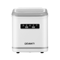 Devanti Ice Maker Machine Portable 12kg Countertop w/Self Cleaning 1.3L White thumbnail