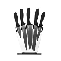 5-Star Chef 7PCS Kitchen Knife Set Stainless Steel Non-stick with Sharpener thumbnail