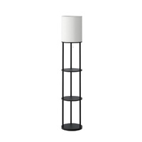 Artiss Floor Lamp 3 Tier Shelf Storage LED Light Stand Home Room Vintage Round thumbnail