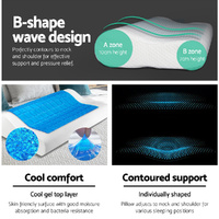 Giselle Bedding Contour Pillow Cool Gel Twin Pack thumbnail