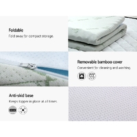 Giselle Bedding Memory Foam Mattress Topper 7-Zone 5cm Single thumbnail