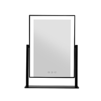 Embellir Makeup Mirror 25x30cm Hollywood Vanity with LED Light Rotation Black thumbnail