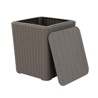 Gardeon Outdoor Storage Box 43L Container Side Table Garden Bench Tool Sheds thumbnail