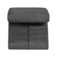 Artiss Ottoman Foot Stool Arrow Linen Grey thumbnail