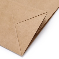 50pcs Bulk Kraft Paper Bags Pack Brown Shopping Retail Gift Bags Reusable Brown thumbnail