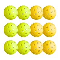 Everfit 12PC Pickleballs Set 40-Hole Design Indoor Outdoor Durable PE Balls Green/Yellow thumbnail