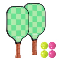 Everfit Pickleball Paddle Set Fiberglass with Balls Bag Tournament Kit 2PCS Pickle Balls Rackets thumbnail