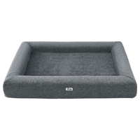 i.Pet Pet Bed Dog Cat Large Calming Soft Sofa Cushion Egg Crate Washable Grey thumbnail