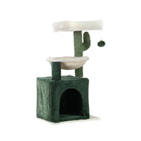 i.Pet Cat Tree 78cm Scratching Post Tower Scratcher Wood Condo House Bed Toys Green thumbnail