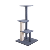 i.Pet Cat Tree 124cm Scratching Post Tower Scratcher Trees Wood Condo Board thumbnail