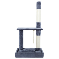 i.Pet Cat Tree 102cm Scratching Post Tower Scratcher Condo House Board Grey thumbnail