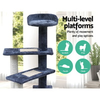 i.Pet Cat Tree 100cm Scratching Post Scratcher Tower Wood Condo House Trees Bed thumbnail