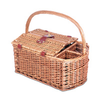 Alfresco 4 Person Picnic Basket Set Insulated Outdoor Blanket Bag thumbnail