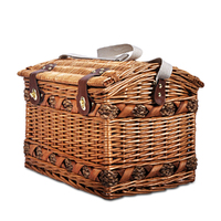 Alfresco 4 Person Picnic Basket Set Storage Blanket thumbnail